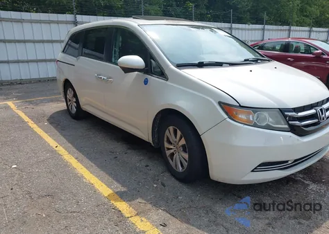 2014 Honda Odyssey Ex-L from USA, damaged, VIN 5FNRL5H6XEB099990